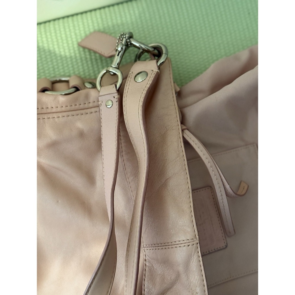 Coach Leather Hobo Bag in Dusty Pink - Picture 11 of 14